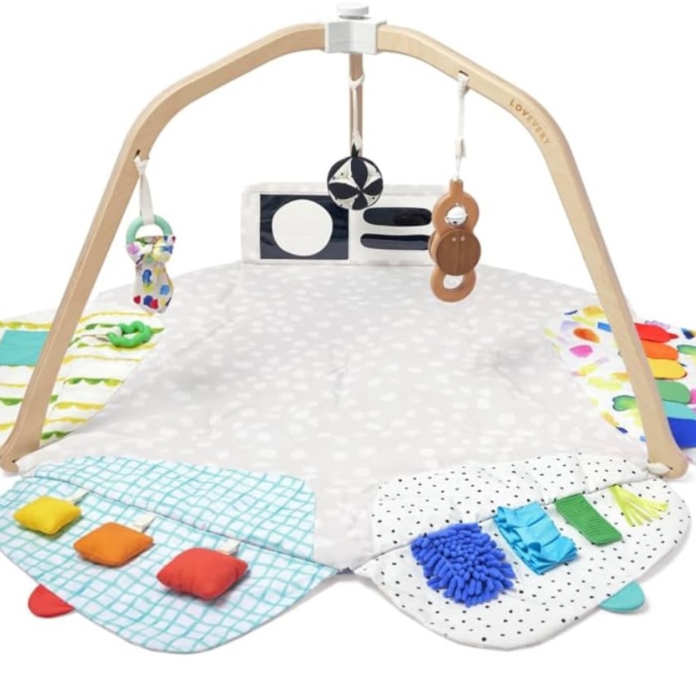 LOVEVERY | The Play Gym | Activity Gym & Play Mat for Baby to Toddler